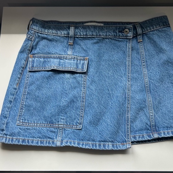ABERCROMBIE MINI DENIM CARGO SKIRT SIZE 12 - Picture 5 of 11